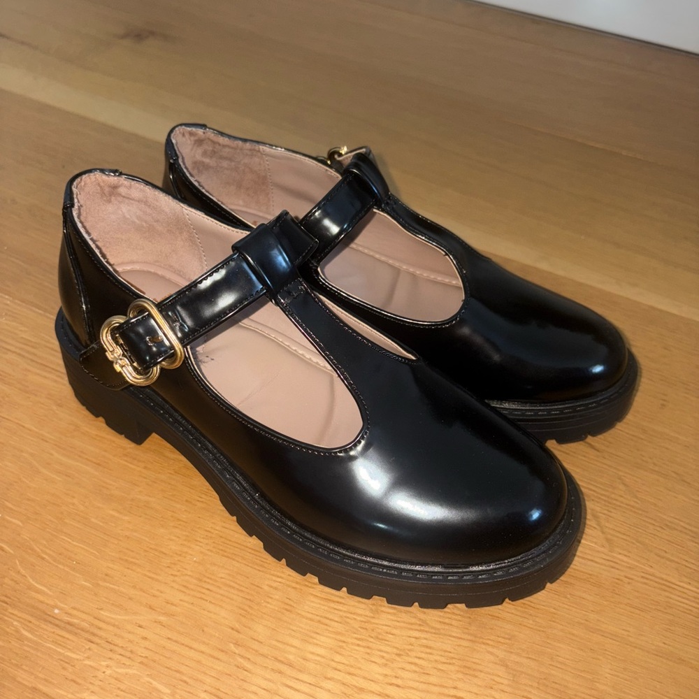 Sam Edelman Black Mary Jane Flats
